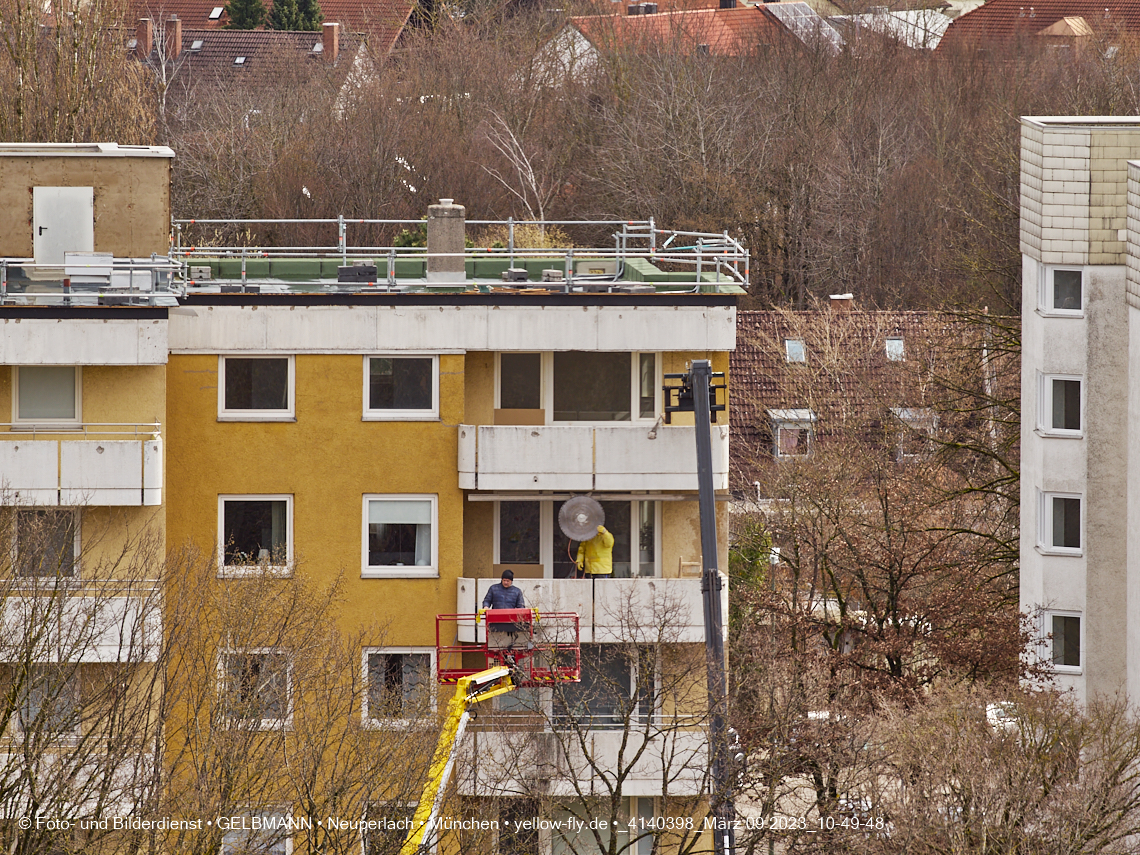 09.03.2023 - Fassadensanierung und Balkonentfernung am Karl-Marx-Ring 57c